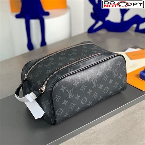 lv giant monogram toiletry pouch|monogram eclipse canvas toilet bag.